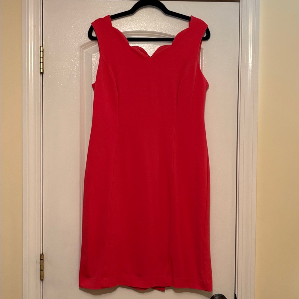Talbots Orange ponte dress